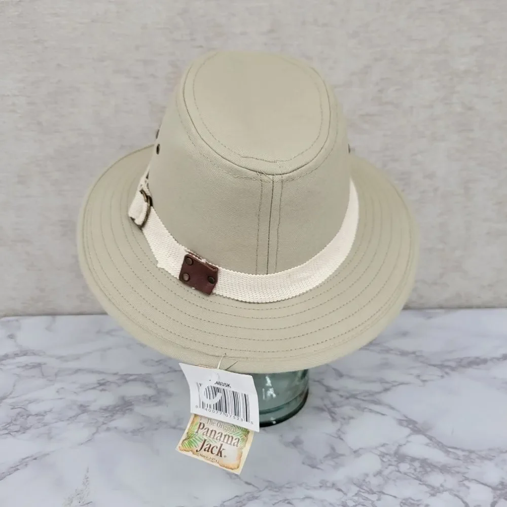 Panama Jack Men's Tan Canvas Hat Safari